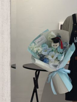 (GP035) Graduation Ping Pong Soap Flower Bouquet  