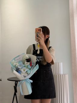 (GP035) Graduation Ping Pong Soap Flower Bouquet  