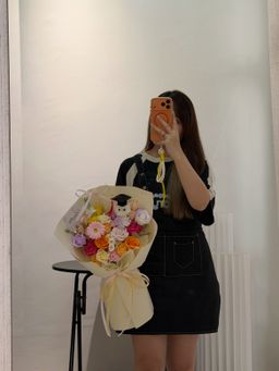 (GP040) Graduation Ping Pong Soap Flower Bouquet 