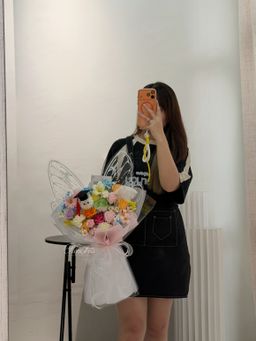 (GP041) Graduation Ping Pong Soap Flower Bouquet 