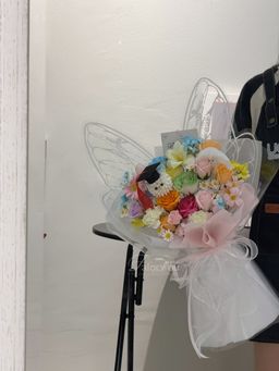 (GP041) Graduation Ping Pong Soap Flower Bouquet 