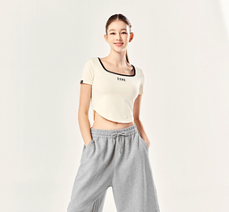 XXMX - Cali Square Neck Crop Short Sleeve