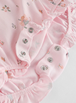 Pink Mouse and Floral Print Baby 100% Cotton Rompers | Next