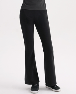 Skullpig - Cotton Peach Bootcut Pants 1+1