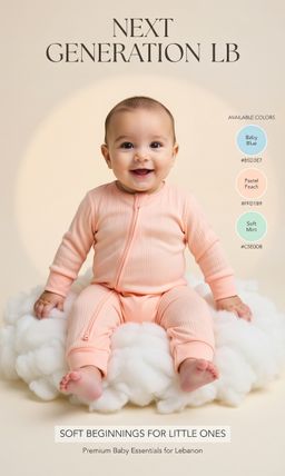 Multi 100% Cotton Rib Baby Two Way Zip Sleepsuits | Next