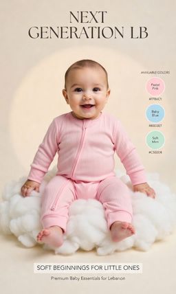 Multi 100% Cotton Rib Baby Two Way Zip Sleepsuits | Next