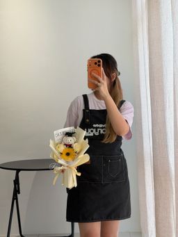 (GB036) Graduation Bear Soap Flower Bouquet  