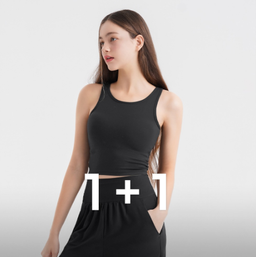 Skullpig - Flex Feather Plain Bra Top 1+1