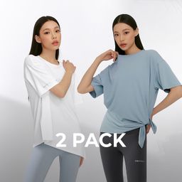 XXMX - [2PACK] Ice Feather Light 2.0 Unbalanced Loose Fit Short Sleeve
