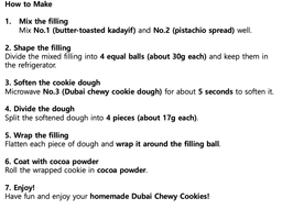 [DIY KIT] [4pcs] Korean Dubai Chewy cookies 