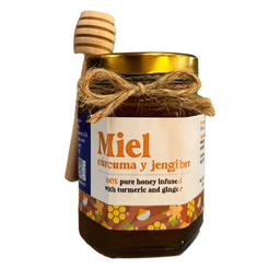Miel con Cúrcuma y Jengibre (5.5 oz.)