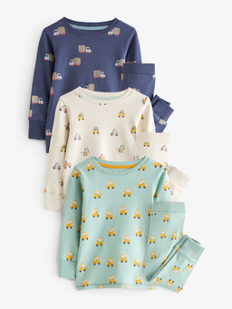 Next Baby Boy Transport Mini Snuggle Pyjama Pack | Next