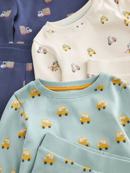 Next Baby Boy Transport Mini Snuggle Pyjama Pack | Next