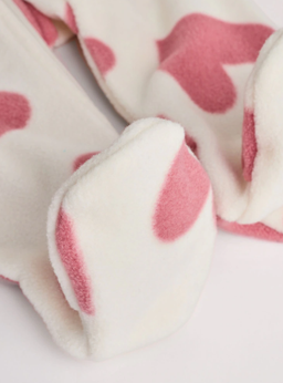 Dusty Rose / Mauve Pink Micro Fleece Two Way Zip Baby Sleepsuit | Next