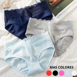 Blumer de algodón cintura alta