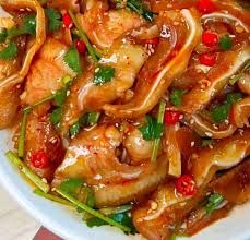 Pork Ears in chili sauce