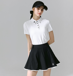 XXMX - Line color block flared full skirt