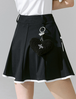 XXMX - Line color block flared full skirt