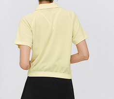 XXMX - Soft pique half-zip short sleeve
