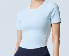 XXMX - Sporty Trackline Crop Short Sleeve