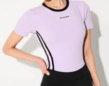 XXMX - Sporty Trackline Crop Short Sleeve