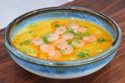 Steamed Shrimp with Egg Custard