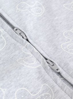 Grey Baby Two Way Zip Sleepsuits 3 Pack | Next