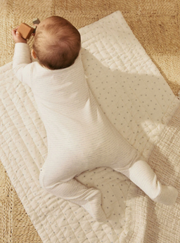 Grey 100% Cotton Two Way Zip Baby Sleepsuits 3 Pack | Next