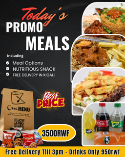 Today's Lunch Promo From 3500rwf