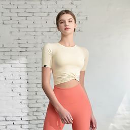 XXMX - [2PACK] Fresh Feather Twist Crop Short Sleeve