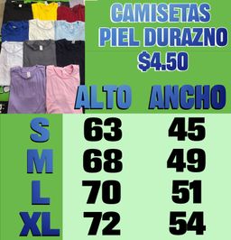 Camisetas Piel durazno