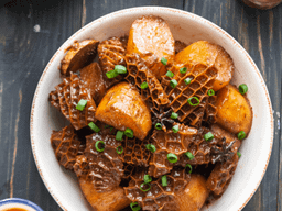 Beef Tripe in BBQ sauce