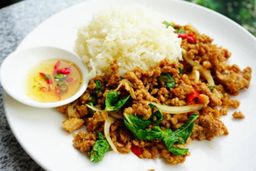 Stir Fried Pork with Chili Rice