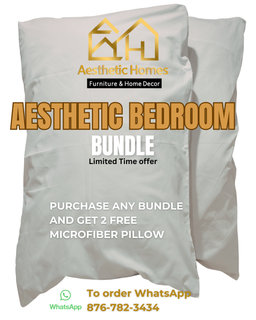 Aesthetic Bedroom Bundle Silver Bed frame + Dresser 