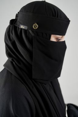 Mini Small Normal Niqab With Round Locket (6 inch /12 inch)