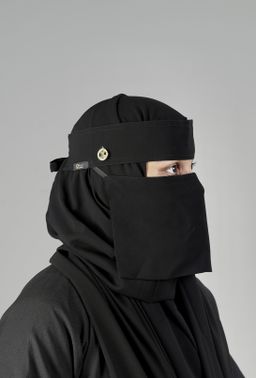 Mini Small Normal Niqab With Round Locket (6 inch /12 inch)