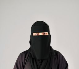 Small Normal Double Elastic Niqab (8inch /12inch)