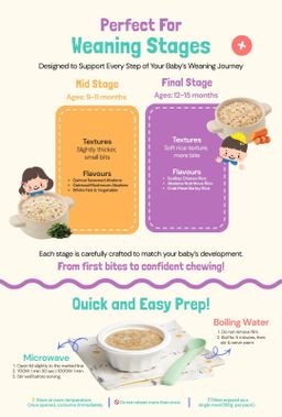 Authentic Korean Nutritional Ready to Eat Baby Porridge | For baby weaning and toddlers