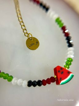 Palestine Beaded Bracelet with Engraving