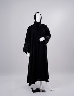Royal Lace Cuff Premium Black Abaya
