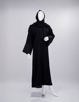 Noir Classic Embroidered Abaya