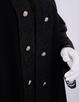 Liara Classic Black Embellished Abaya