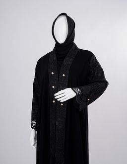 Liara Classic Black Embellished Abaya