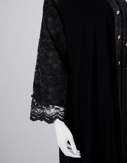 Liara Classic Black Embellished Abaya
