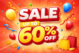 SALE UP TO 60% OFF