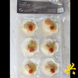 Half Shell Scallop w Vermicelli 8/9cm (1 carton)