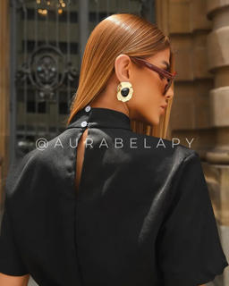 Vestido Negro Flecos con Cinturón de Flecos