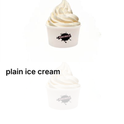 Plain ice cream 