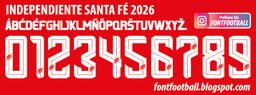 Font Vector Independiente Santa Fé 2026 kit