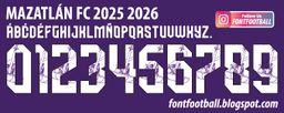 Font Vector Mazatlán FC 2025 2026 kit